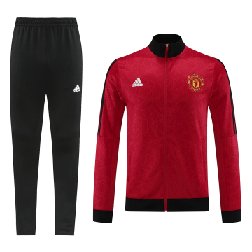 Manchester United 2023-24 Red Soccer Jacket + Pants Men's