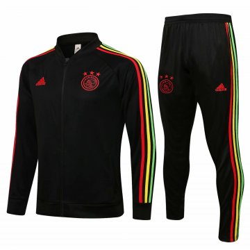 Ajax 2021-22 Black Soccer Training Suit Jacket + Pants Men's