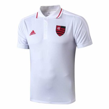 2019-20 Flamengo White Men's Football Polo Shirt
