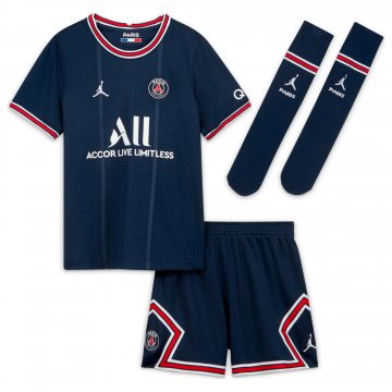 PSG 2021-22 Home Kid's Soccer Jersey+Short+Socks [20210825089]
