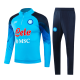 Napoli 2023/24 Blue Soccer Sweatshirt + Pants Men's