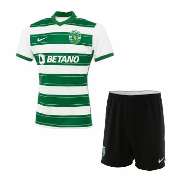 Sporting Portugal 2021-22 Home Soccer Jerseys + Short Kid's