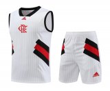 Flamengo 2023-24 White Soccer Singlet + Short Men's