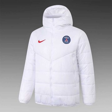 2020-21 PSG White Men's Football Winter Jacket