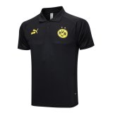 Borussia Dortmund 2023-24 Black Soccer Polo Jerseys Men's