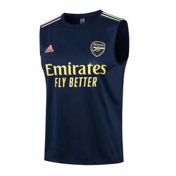 2021-22 Arsenal Navy Football Singlet Shirt Men's