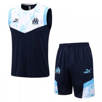 Olympique Marseille 2021-22 Navy Soccer Singlet + Shorts Men's