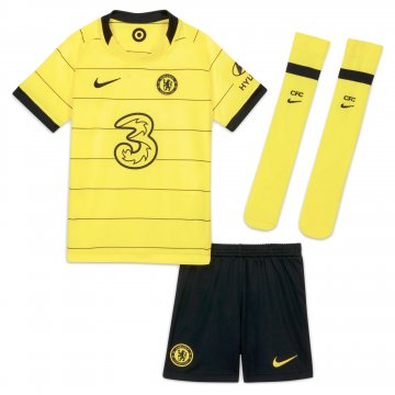 Chelsea 2021-22 Away Kid's Soccer Jersey+Short+Socks