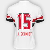 2016-17 Sao Paulo Home White Football Jersey Shirts J. Schmidt #15
