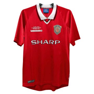 1999/2000 Manchester United Retro Home Football Jersey Shirts Men's