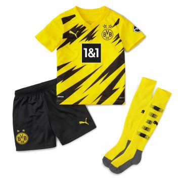 2020-21 Borussia Dortmund Home Kids Football Kit (Shirt + Shorts + Socks)