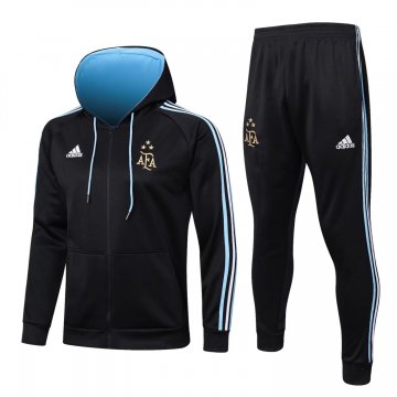 #Hoodie Argentina 2023 3 - Star Black Soccer Jacket + Pants Men's