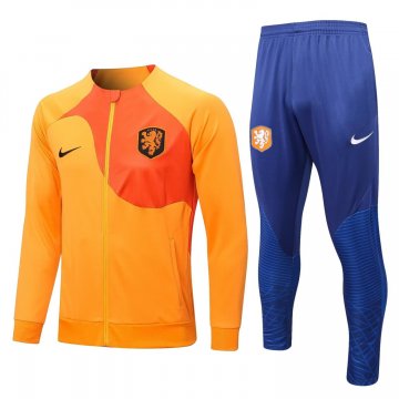 Netherlands 2022-23 Orange Soccer Jacket + Pants Men's