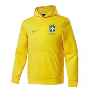#Hoodie Brazil 2022 Yellow Pullover Soccer Sweatshirt Men's