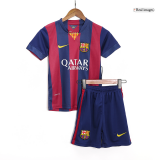 Barcelona 2014/15 Home Soccer Jerseys + Short Kid's