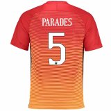 2016-17 Roma Third Football Jersey Shirts Paredes #5