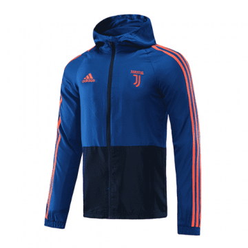 2020-21 Juventus Hoodie Navy&Blue Men's Football Woven Windrunner Jacket Top