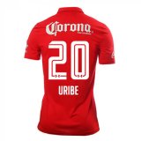 2016-17 Toluca Home Red Football Jersey Shirts Uribe #20