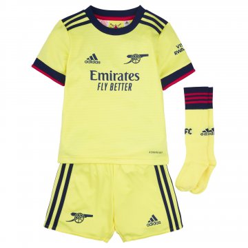 Arsenal 2021-22 Away Kid's Soccer Jersey+Short+Socks