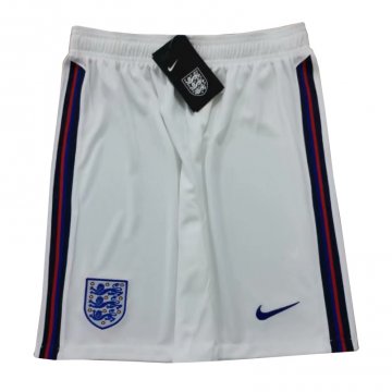 England 2021 Home White Soccer Shorts Men's