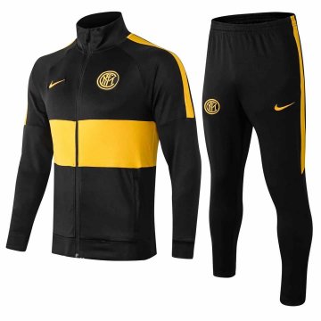 2019-20 Inter Milan Black Men's Football Training Suit(Jacket + Pants)