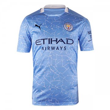 2020-21 Manchester City Home Men Football Jersey Shirts