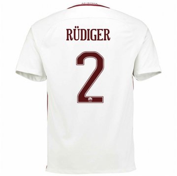 2016-17 Roma Away White Football Jersey Shirts R