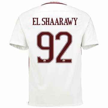 2016-17 Roma Away White Football Jersey Shirts El Shaarawy #92