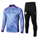 2019-20 Manchester City Violet Men's Football Training Suit(Jacket + Pants)
