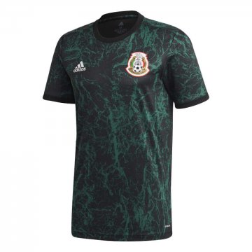 2021-22 Mexico Green Short Football Training Shirt Men's