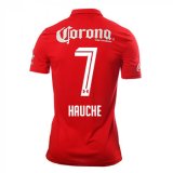 2016-17 Toluca Home Red Football Jersey Shirts Hauche #7
