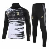 2020-21 Juventus Turtle Neck Black Men's Football Training Suit