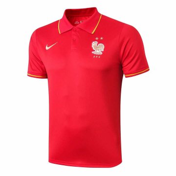 2019-20 France Red Men's Football Polo Shirt