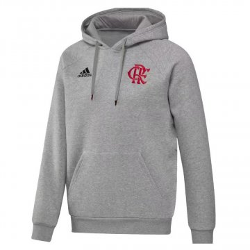 Flamengo Pullover Hoodie Light Grey Soccer Sweatshirt Men's 2022-23