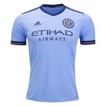 2017-18 New York City FC Home Blue Football Jersey Shirts