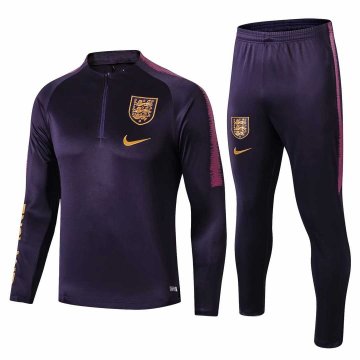 2019-20 England Purple Men's Football Training Suit(Sweater + Pants)
