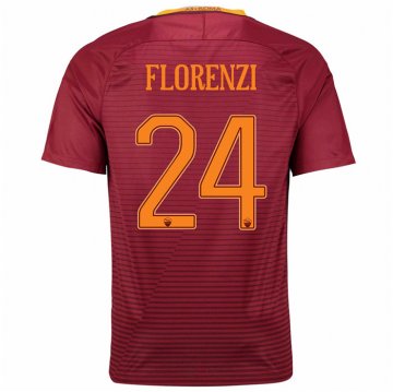2016-17 Roma Home Red Football Jersey Shirts Florenzi #24