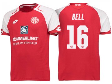 2017-18 FSV Mainz 05 Home Red Football Jersey Shirts Bell #16