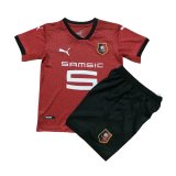 2020-21 Stade Rennais Home Kids Football Kit(Shirt+Shorts)