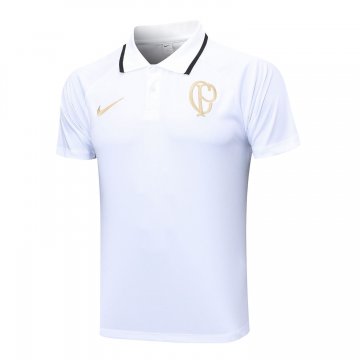 Corinthians 2023-24 White Soccer Polo Jerseys Men's