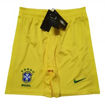 Brazil 2021 Home Yellow Football Soccer Shorts Men's