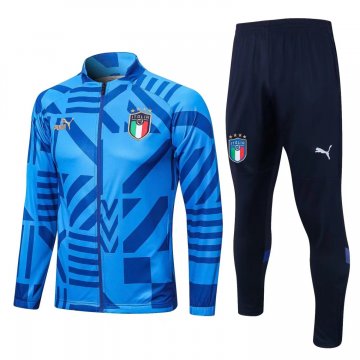 Italy 2022-23 Blue Soccer Jacket + Pants Men's