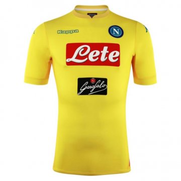 2017-18 Napoli Away Yellow Football Jersey Shirts