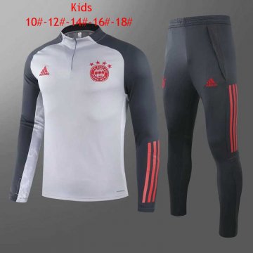 2020-21 Bayern Munich Grey Football Training Suit Kid's [2020127963]