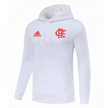 Flamengo Pullover Hoodie White Soccer Sweatshirt Men's 2022-23