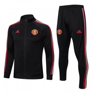 Manchester United 2022-23 Black Soccer Jacket + Pants Men's