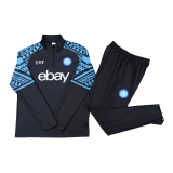 Napoli 2023-24 Black Soccer Sweatshirt + Pants Men's