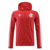 #Hoodie Flamengo 2022-23 Red All Weather Windrunner Soccer Jacket Men's