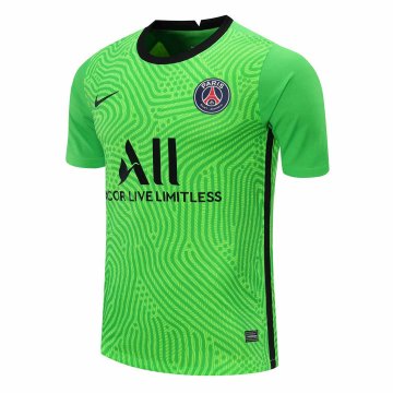 2020-21 PSG Goalkeeper Green Men Football Jersey Shirts