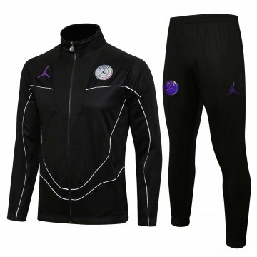 2021-22 PSG Black Football Training Suit(Jacket + Pants) Men's